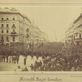 "Kossuth Lajos temetési menete az Erzsébet körúton. A felvétel 1894. április 1-én készült." A kép forrását kérjük így adja meg: Fortepan / Budapest Főváros Levéltára. Levéltári jelzet: HU.BFL.XV.19.d.1.04.015