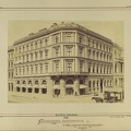 Bródy Sándor (Főherceg Sándor) utca 2., Fechtig-ház a Múzeum körút sarkán. A felvétel 1876-1885 között készült. A kép forrását kérjük így adja meg: Fortepan / Budapest Főváros Levéltára. Levéltári jelzet: HU.BFL.XV.19.d.1.05.156