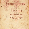a Színház mellett 308. szám, Bietler Ferenc fénykép műterme.