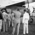 repülőtér, a MALÉRT Fokker F.VII típusú személyszállító repülőgépe.