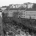 Krisztina körút - Attila út találkozása a Vérmező északi végén. Horthy Miklós 15 éves kormányzói jubileuma alkalmából tartott ünnepség.