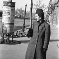 Belgrád (Ferenc József) rakpart, háttérben a lerombolt Erzsébet híd.