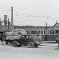 Soroksári út, háttérben a HÉV és a villamosvasút közös forgalmi telepe, a Vágóhíd kocsiszín.