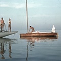 Balatonon egy 50-es cirkálóval.