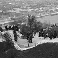 kilátás a Szabadság híd és a Fővám (Dimitrov) tér felé.