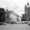 (Leningrád) Rasztrelli tér, Szmolnij-székesegyház.