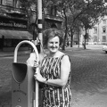 Gogol utca, háttérben a Váci úton a mára lebontott Lipót telefonközpont.