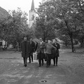 Szent Erzsébet utca, háttérben a Szent Erzsébet templom (Vártemplom).