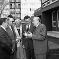 Kárpát utca 25-27, Zöld Óvoda. Jobbra Kádár János, balról a második Biszku Béla.